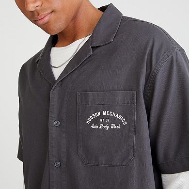 Men's Aeropostale Mechanic Button Down Shirt