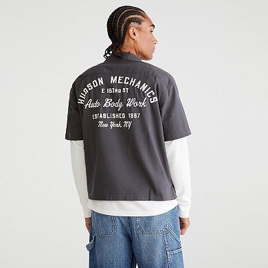 Men's Aeropostale Mechanic Button Down Shirt
