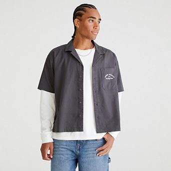 Men's Aeropostale Mechanic Button Down