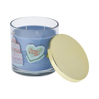 Sonoma Goods For Life® 13-oz. Sugared Vanilla 3-Wick Birthday Decal Candle Jar
