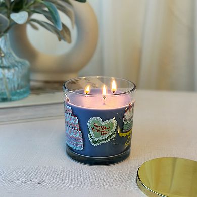Sonoma Goods For Life® 13-oz. Sugared Vanilla 3-Wick Birthday Decal Candle Jar