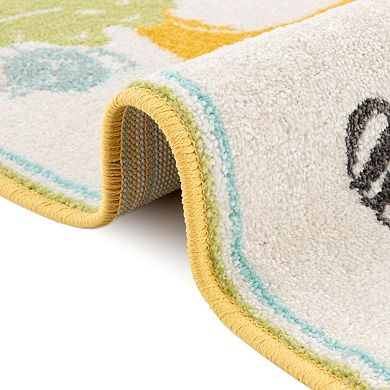 Unique Loom Animals Whimsy Kids Throw or Area Rug