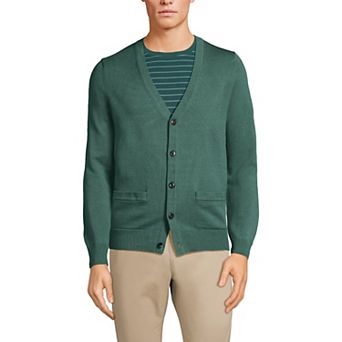 Big & Tall Lands' End Cotton Cardigan