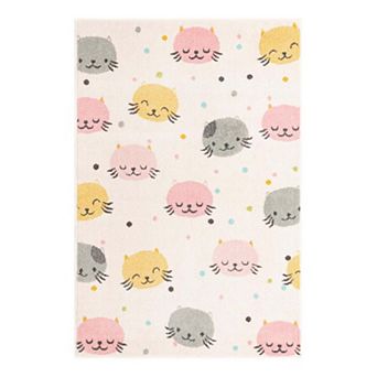 Unique Loom Molly Whimsy Kids Throw or Area Rug