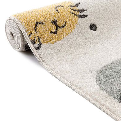 Unique Loom Molly Whimsy Kids Throw or Area Rug