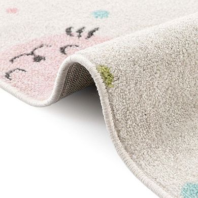 Unique Loom Molly Whimsy Kids Throw or Area Rug