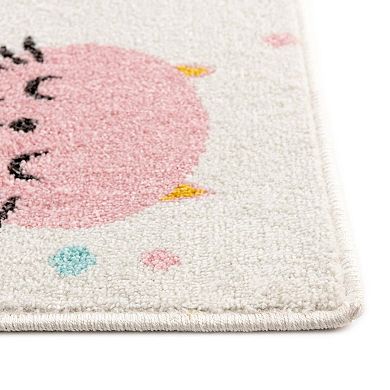 Unique Loom Molly Whimsy Kids Throw or Area Rug