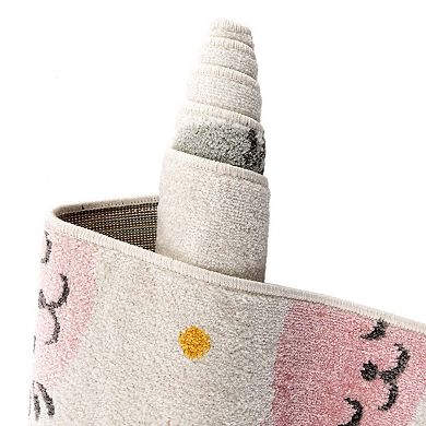 Unique Loom Molly Whimsy Kids Throw or Area Rug