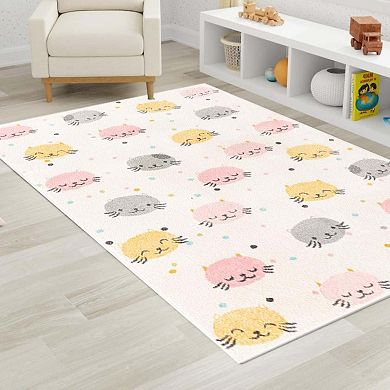 Unique Loom Molly Whimsy Kids Throw or Area Rug