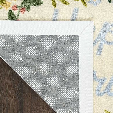Celebrate Together™ Spring Floral "Happy Spring" Printed Throw Rug