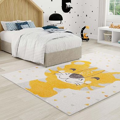 Unique Loom Tommy Whimsy Kids Throw or Area Rug