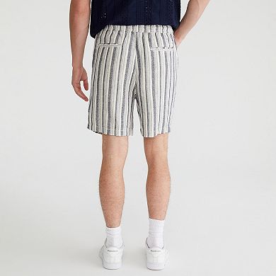Men's Aeropostale Linen 7" Pull-On Drawstring Shorts