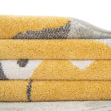 Unique Loom Billy Whimsy Kids Throw or Area Rug