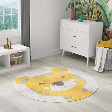 Unique Loom Billy Whimsy Kids Throw or Area Rug