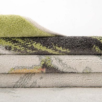 Unique Loom Soccer Player Whimsy Kids Throw or Area Rug