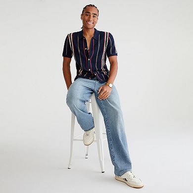 Men's Aeropostale Sweater Button Down Shirt