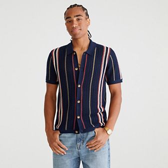 Men's Aeropostale Sweater Button Down Shirt