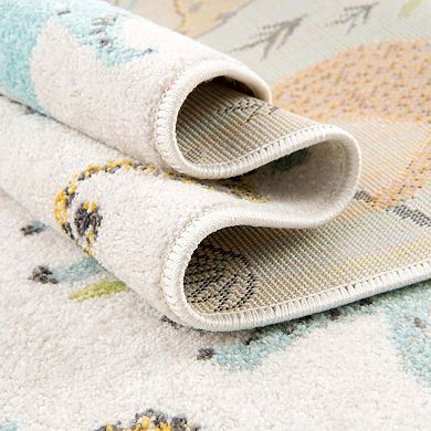 Unique Loom Zoo Whimsy Kids Throw or Area Rug