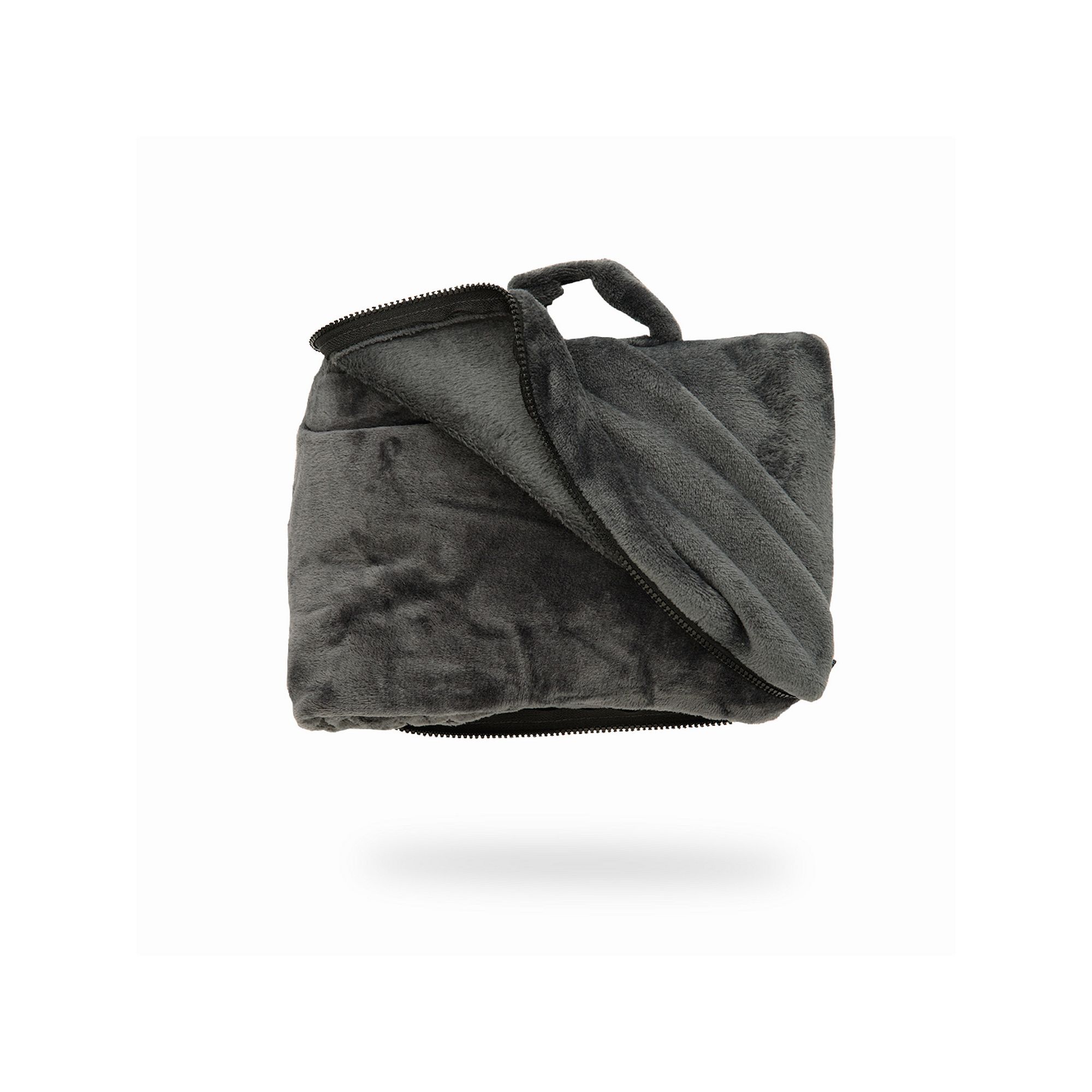 Cabeau Fold N Go Travel Blanket, Grey