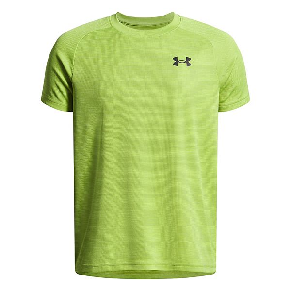 EiDER★23SS MEN'S CORE DRY SHORT SLEEVE ROUND T-SHIRT_2色 Boys 8-20 Under Armour Tech™ Textured Short Sleeve Tee