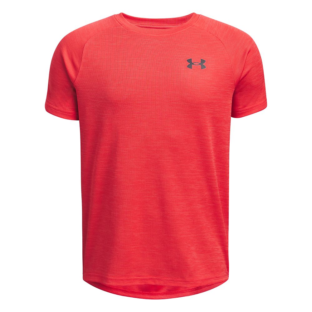 T-shirt Baseball Under Armor Heatgear Rouge – Garçon XL, Manches Courtes, Respirant