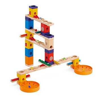 Hape Quadrilla Wooden Marble Run Construction Playset
