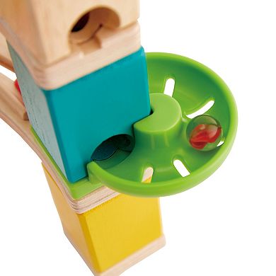 Hape Quadrilla 94-pc. Wooden Marble Run Construction Set: Cliffhanger