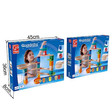 Hape Quadrilla 94-pc. Wooden Marble Run Construction Set: Cliffhanger