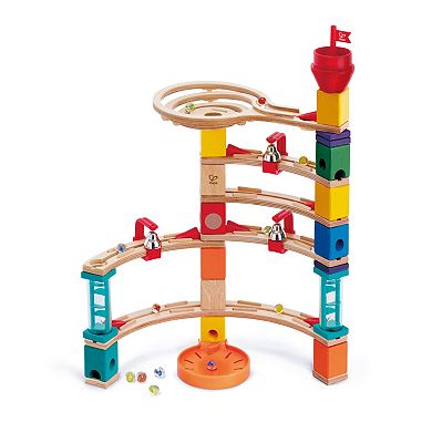 Hape Quadrilla 102-pc. Wooden Marble Run Construction Set: Castle Escape