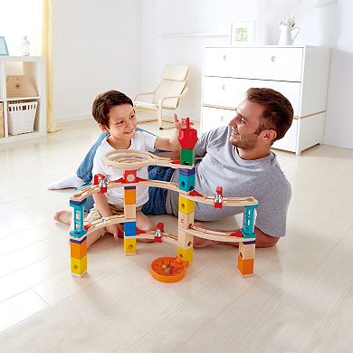 Hape Quadrilla 102-pc. Wooden Marble Run Construction Set: Castle Escape