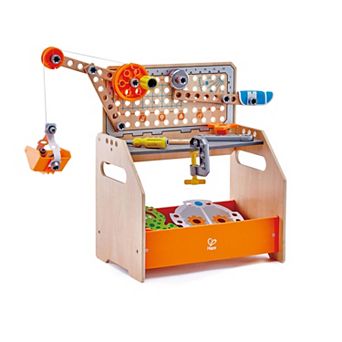 Hape Junior Inventor: Discovery 58 pc Scientific Workbench STEAM Building Set