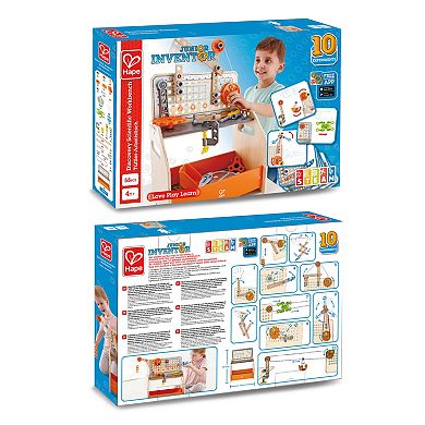 Hape Junior Inventor: Discovery 58-pc. Scientific Workbench STEAM Building Set
