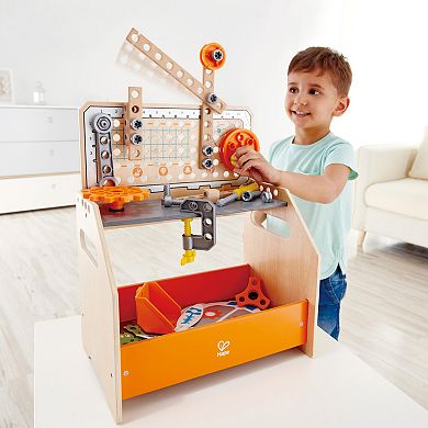 Hape Junior Inventor: Discovery 58-pc. Scientific Workbench STEAM Building Set