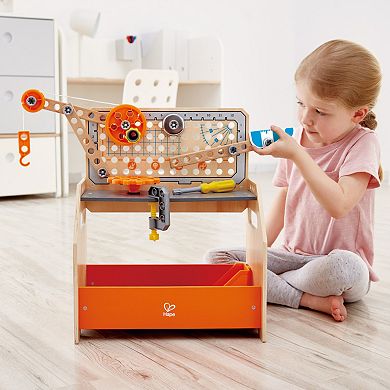 Hape Junior Inventor: Discovery 58-pc. Scientific Workbench STEAM Building Set