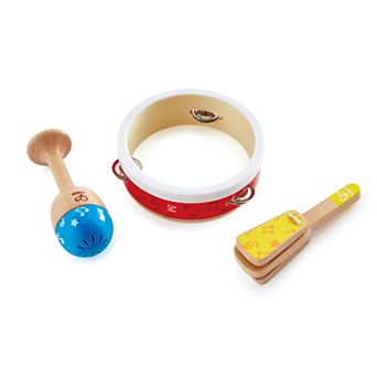 Hape 3 pc Wooden Percussion Instrument Set
