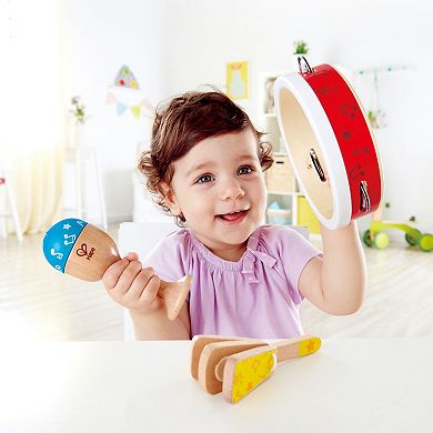 Hape Junior 3-Piece Wooden Percussion Instrument Set