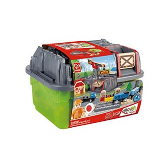 Hape 50 pc Bucket Builder Set: Railway