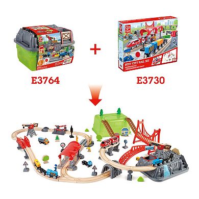 Hape 50-pc. Bucket Builder Set: Railway