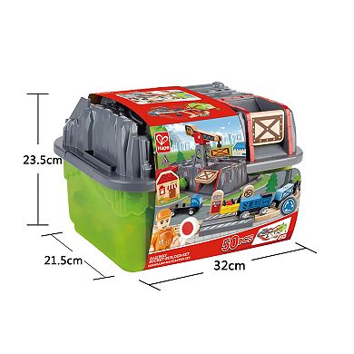 Hape 50-pc. Bucket Builder Set: Railway