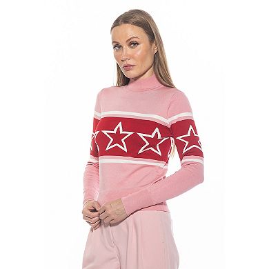 Women's ALEXIA ADMOR Lisa Long Sleeve Mockneck Sweater