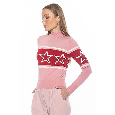 Women's ALEXIA ADMOR Lisa Long Sleeve Mockneck Sweater