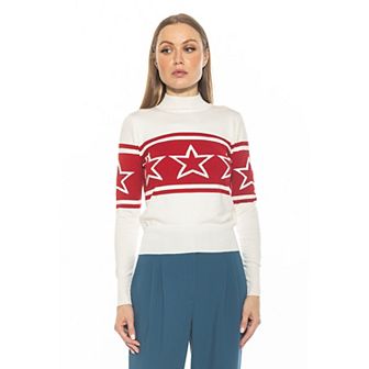 Women's ALEXIA ADMOR Lisa Long Sleeve Mockneck Sweater