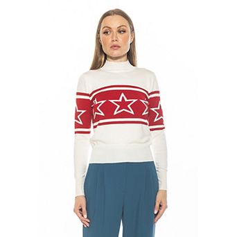 Women's ALEXIA ADMOR Lisa Long Sleeve Mockneck Sweater