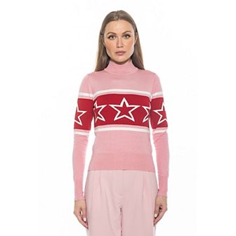 Women's ALEXIA ADMOR Lisa Long Sleeve Mockneck Sweater