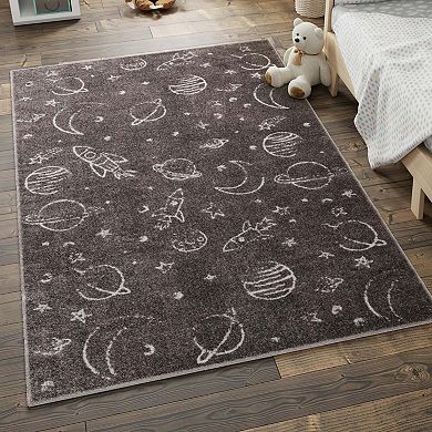Unique Loom Dreams Whimsy Kids Throw or Area Rug
