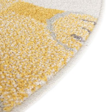 Unique Loom Wishes Whimsy Kids Throw or Area Rug