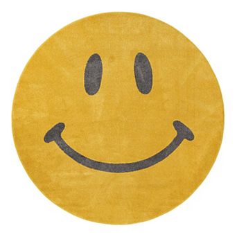 Unique Loom Smilie Whimsy Kids Throw or Area Rug