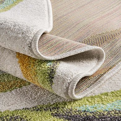 Unique Loom Bunny Whimsy Kids Throw or Area Rug