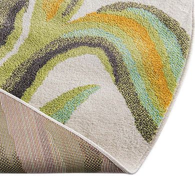 Unique Loom Bunny Whimsy Kids Throw or Area Rug