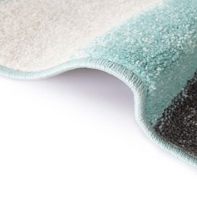 Unique Loom Giraffe Whimsy Kids Throw or Area Rug